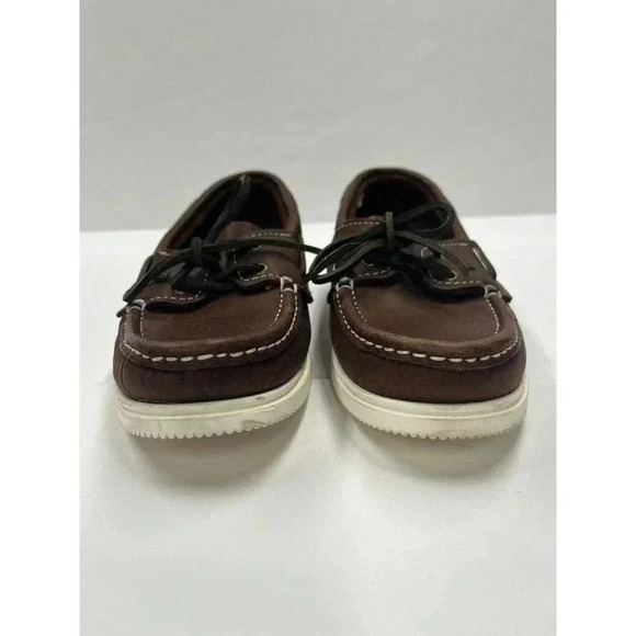 Broga by Dubarry of Ireland Handmade leather deck shoes women/children size 4 - Picture 8 of 11